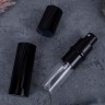 Атомайзер 10 мл металл черный  С ЧЕРНЫМ КОЛЬЦОМ