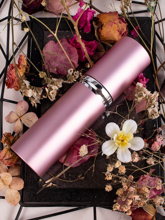 Атомайзер 5 мл металл розовый  