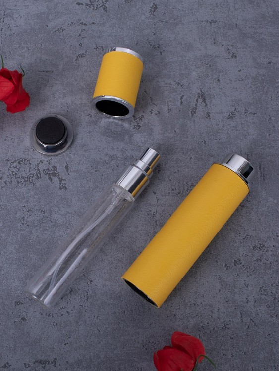 Атомайзер 12 мл Кожаный кофр жетлый