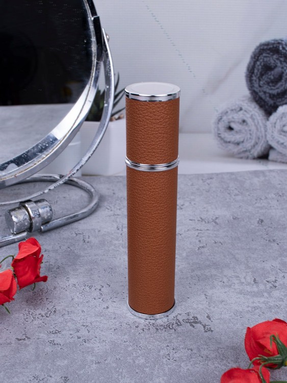 Атомайзер 12 мл Кожаный кофр коричневый