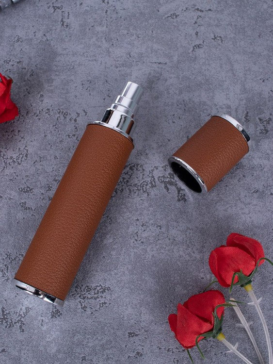 Атомайзер 12 мл Кожаный кофр коричневый