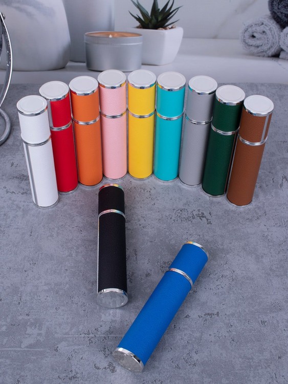 Атомайзер 12 мл Кожаный кофр темно-зеленый