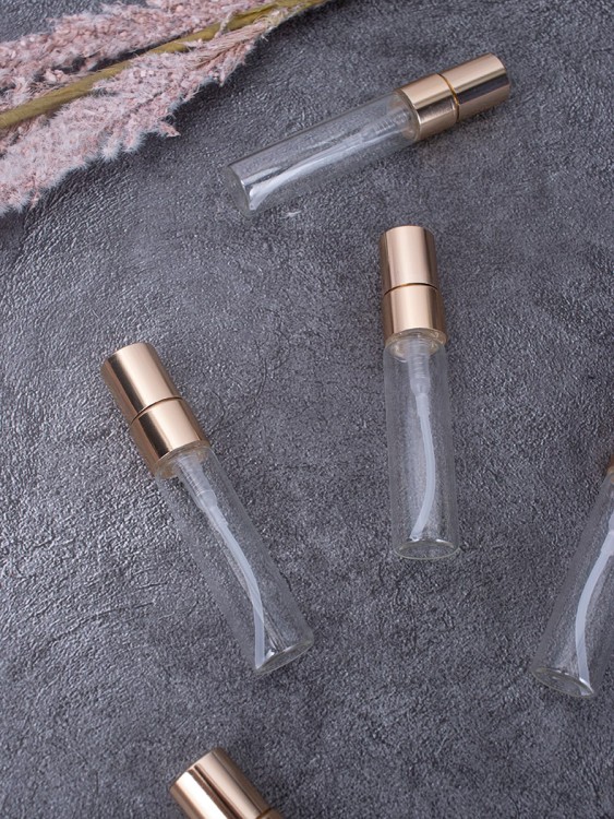 Атомайзер 5мл СТЕКЛО МЕТАЛИЧЕСКИЙ спрей ЗОЛОТО 