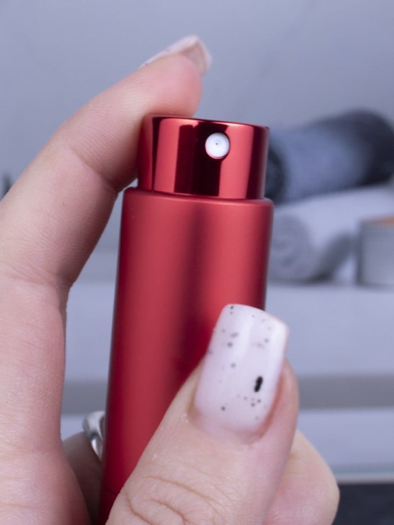 Атомайзер 10 мл металл красный ПОМАДКА 