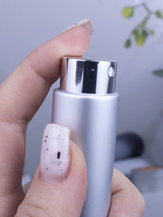 Атомайзер 10 мл металл серебро ПОМАДКА 