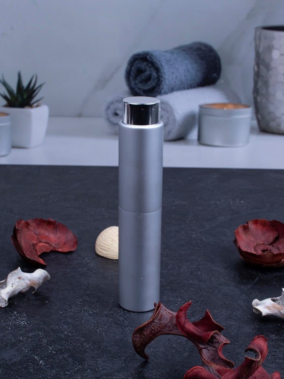 Атомайзер 10 мл металл серебро ПОМАДКА 