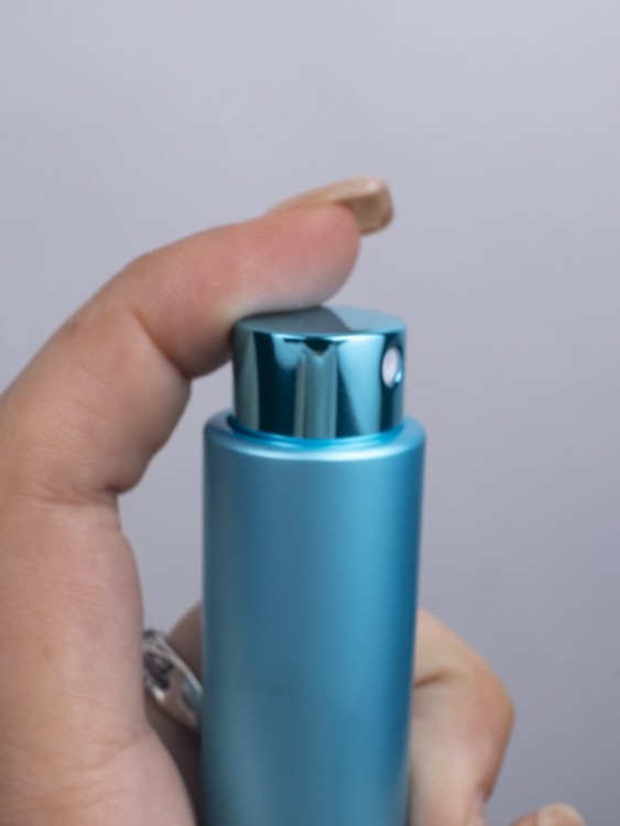 Атомайзер 5 мл металл голубой ПОМАДКА  