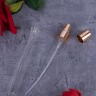 Атомайзер 10мл стекло металлические крышки золотой спрей 