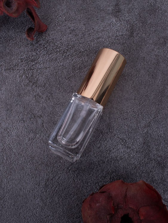 Флакон 3 мл стекло ЗОЛОТО спрей КВАДРАТ  