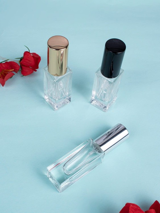 Флакон 3 мл стекло ЧЕРНЫЙ спрей КВАДРАТ   