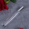 Флакон стекло круглый длинный 10 мл серебро спрей металл