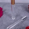 Флакон стекло круглый длинный 10 мл серебро спрей металл