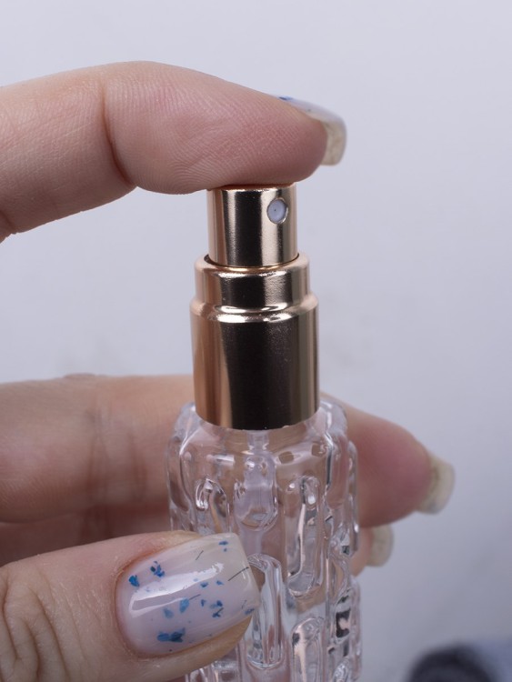 Флакон стекло 10 мл золото спрей металл  ФУЖЕРНЫЙ