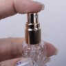 Флакон стекло 10 мл золото спрей металл  ФУЖЕРНЫЙ