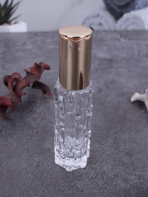 Флакон стекло 10 мл золото спрей металл  ФУЖЕРНЫЙ