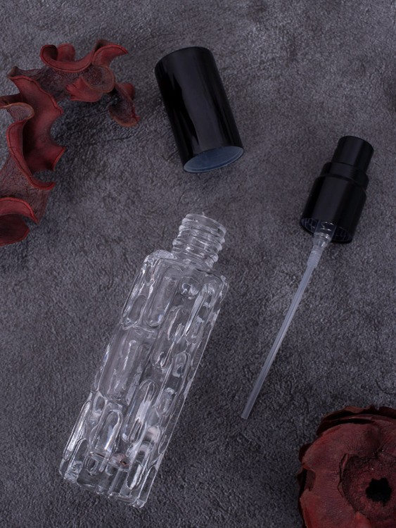 Флакон стекло  10 мл черный спрей металл  ФУЖЕРНЫЙ