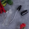 Флакон стекло квадрат 10 мл черный спрей металл 