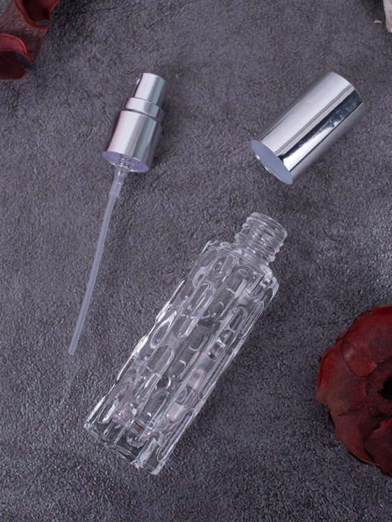 Флакон стекло 10 мл серебро спрей металл  ФУЖЕРНЫЙ