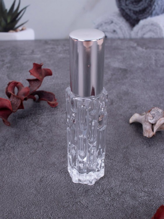 Флакон стекло 10 мл серебро спрей металл  ФУЖЕРНЫЙ