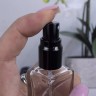 Флакон стекло квадрат 20 мл черный спрей металл  