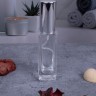 Флакон 9 мл стекло СЕРЕБРО спрей КВАДРАТ   короткий