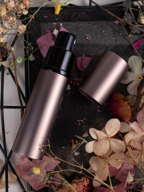 Атомайзер 5 мл металл темно-серый с черным  