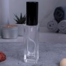 Флакон 15 мл стекло ЧЕРНЫЙ спрей КВАДРАТ 
