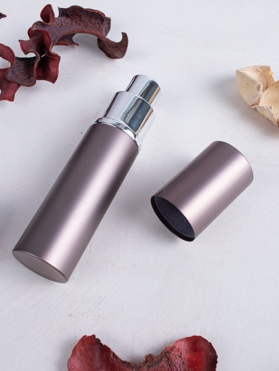 Атомайзер 30 мл металл темно-серый с серебром 