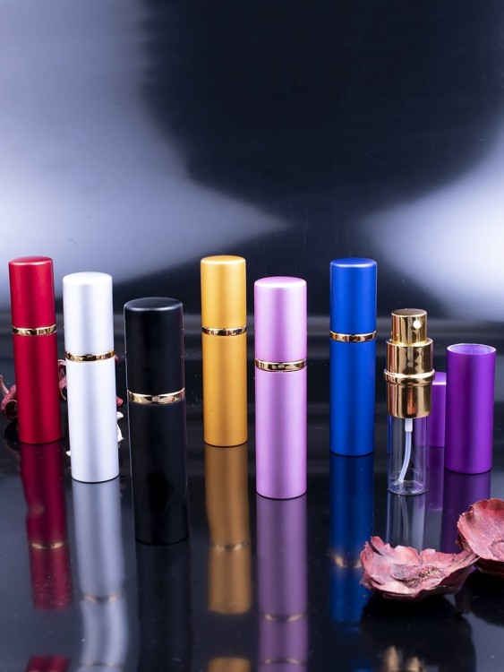 Атомайзер 30 мл металл темно-серый с черным 